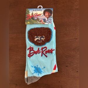 Bob Ross Joy of Painting crew socks